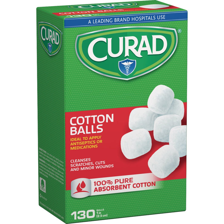 Curad Sterile 1 In. Cotton Balls, (130 Ct.)