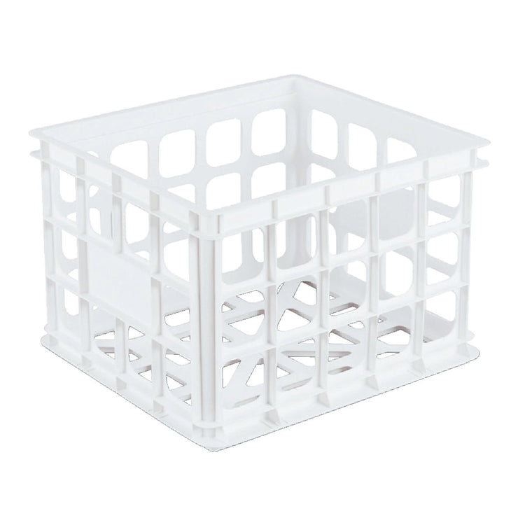 Sterilite 13.75 In. x 10.5 In. x 15.25 In. White Storage Crate