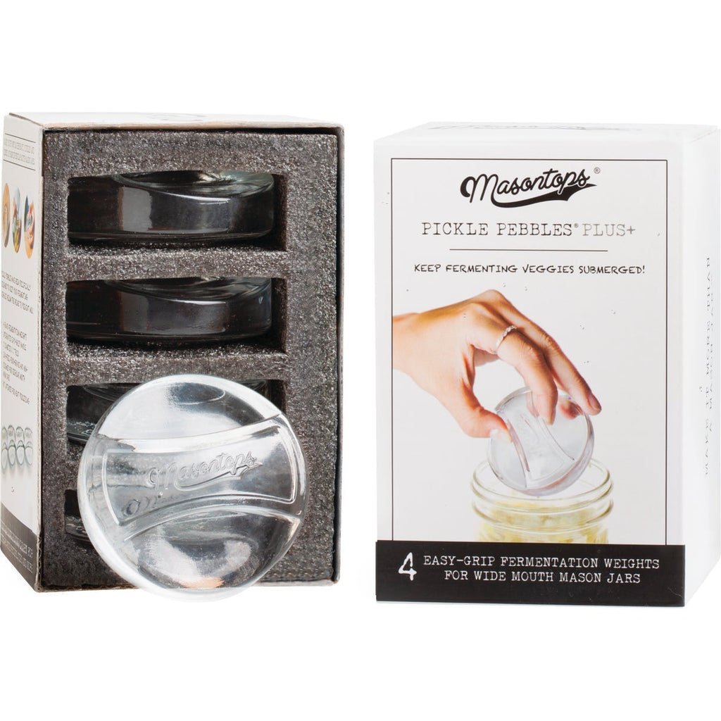 Masontops Wide Mouth Pickle Pebble Fermentation Weights - Thumbnail 2
