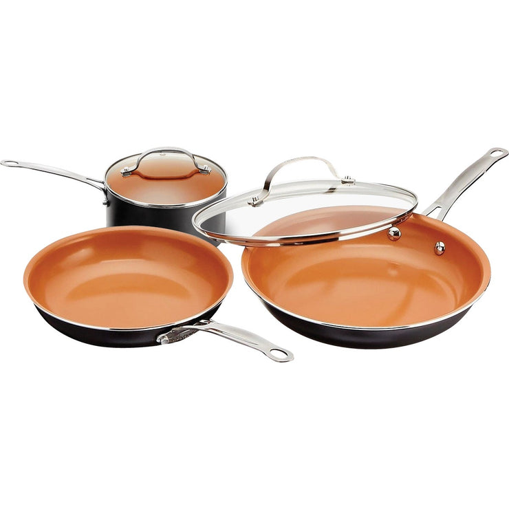 Gotham Steel Stainless Steel 2-pc. Nonstick Frying Pan Set, Orange