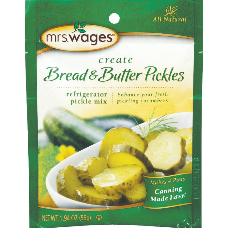 Mrs. Wages 1.94 Oz. Bread & Butter Refrigerator Pickling Mix