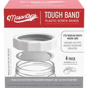 Masontops Regular-Mouth Tough Canning Jar Band (4-Count)