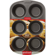 GoodCook 6-Cup Texas Size Non-Stick Muffin Pan