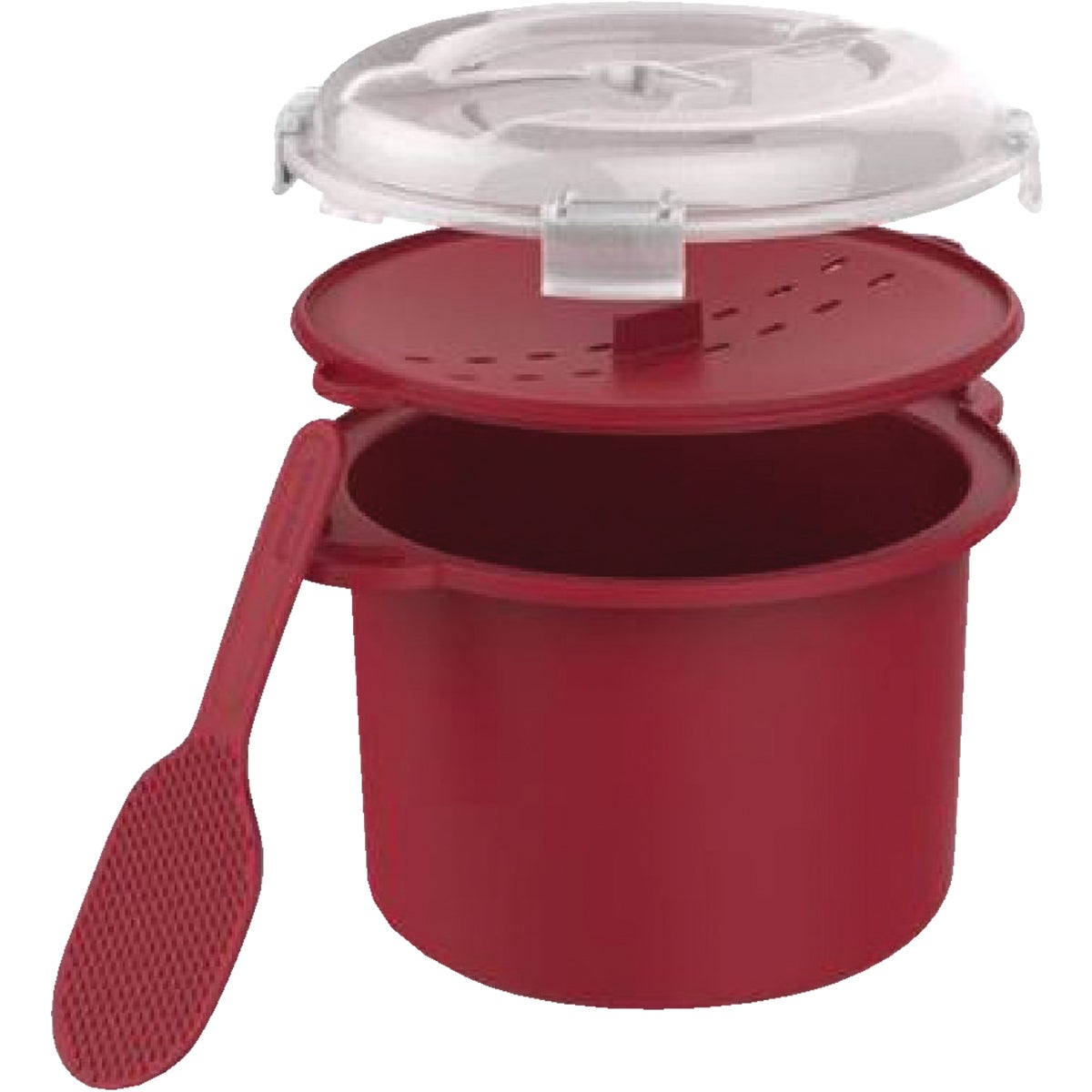 Goodcook 3 Cup Plastic Red Microwave Rice Steamer – Hemlock Hardware