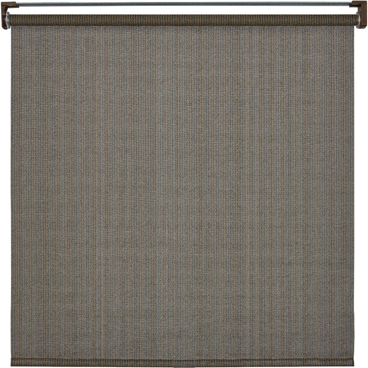 Home Impressions 96 In. x 72 In. Brown Fabric Indoor/Outdoor Cordless Roller Shade