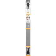 Kenney Fast Fit Finn 36 In. To 66 In. 5/8 In. Weathered Brown Curtain Rod