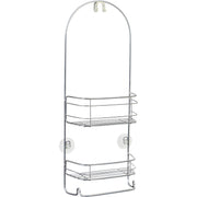 iDesign Rondo 2-Shelf Silver Shower Caddy
