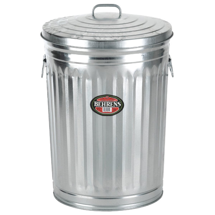 Behrens 31 Gal. Silver Trash Can with Lid