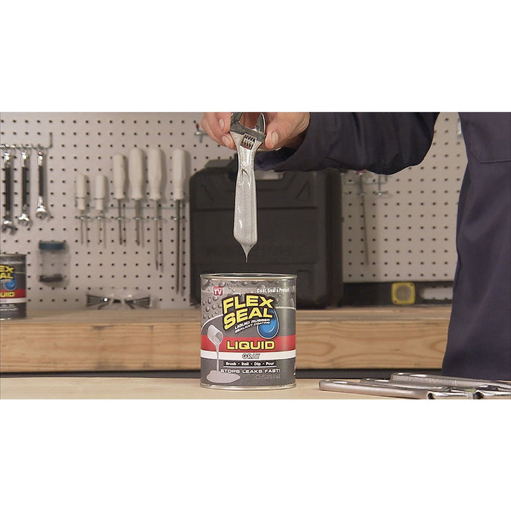 FLEX SEAL 1 Qt. Liquid Rubber Sealant, Gray