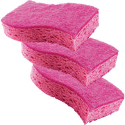 3M Scotch-Brite 4.4 In. x 2.6 In. Pink Delicate Scrub Sponge (3-Count)