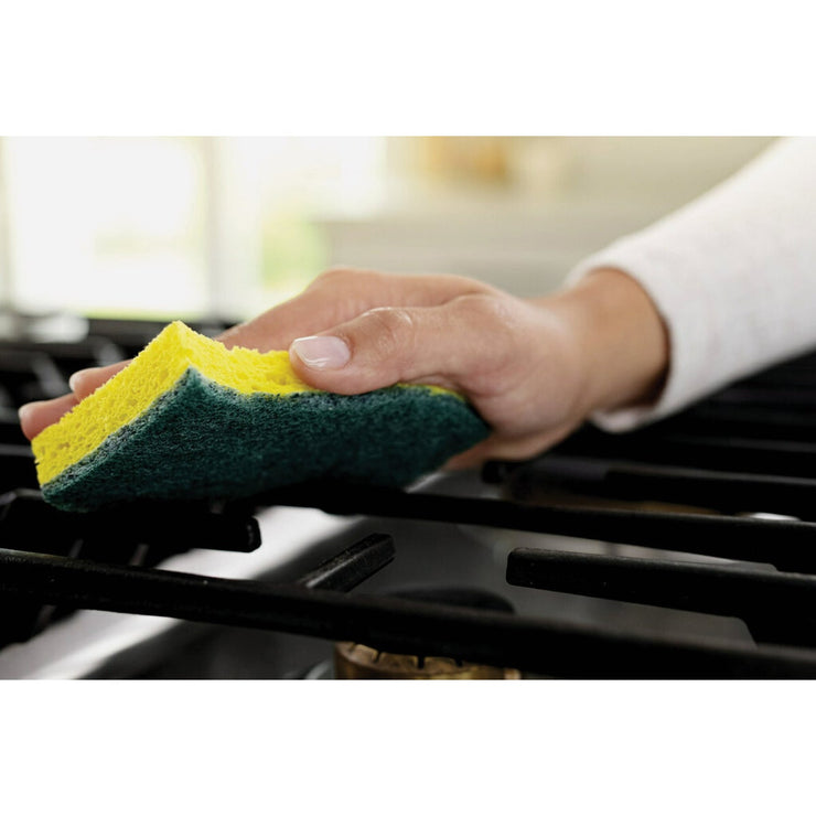 3M Scotch-Brite 4.5 In. x 2.7 In. Green Heavy Duty Scrub Heavy Duty Sponge