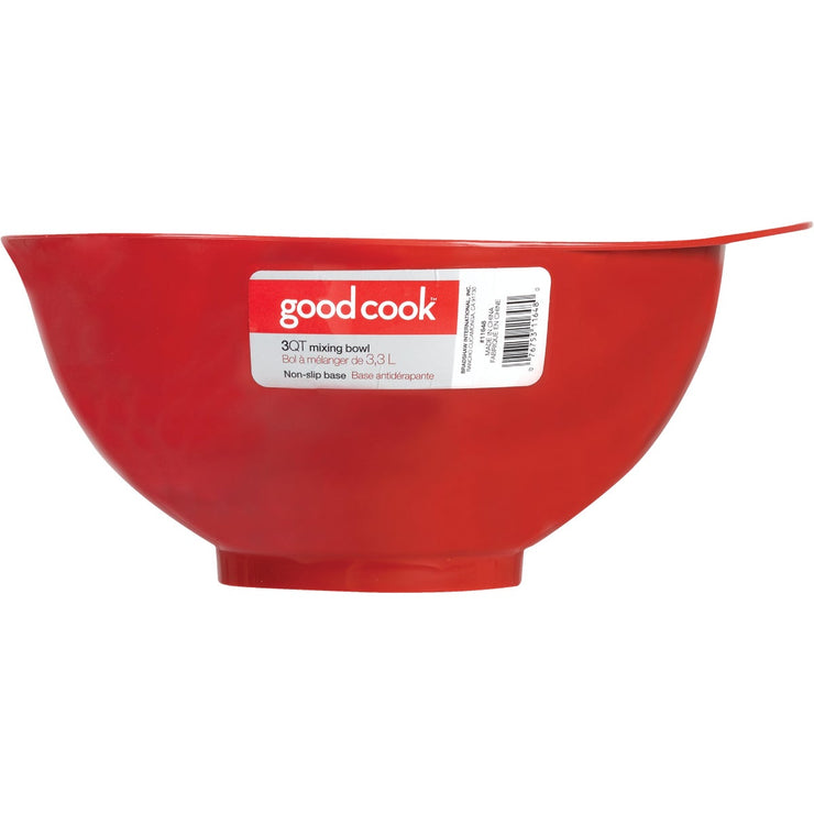 Goodcook 3 Qt. Plastic Mixing Bowl