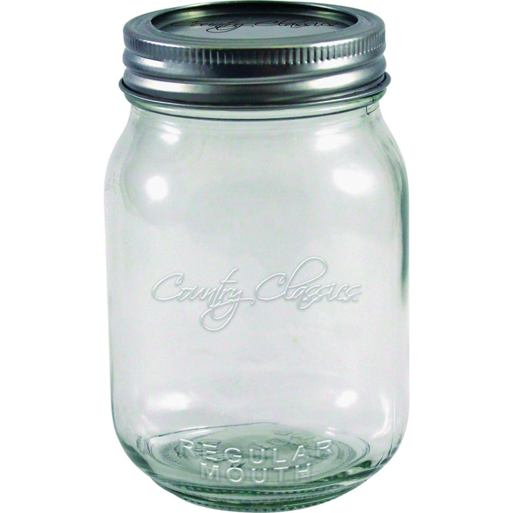 Country Classics Pint Size Regular Mouth Canning Jar (12-Pack)