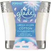 Glade 3.4 Oz. Cotton Cloud Dream Candle