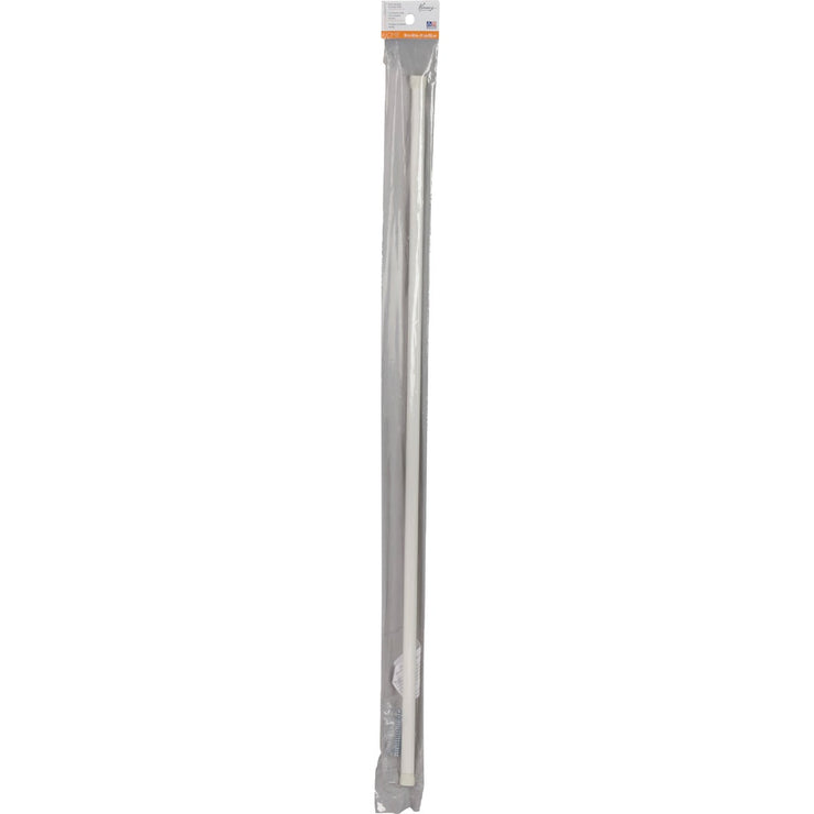 Kenney Hansen 36 In. To 60 In. 5/8 In. White Oval Tension Rod