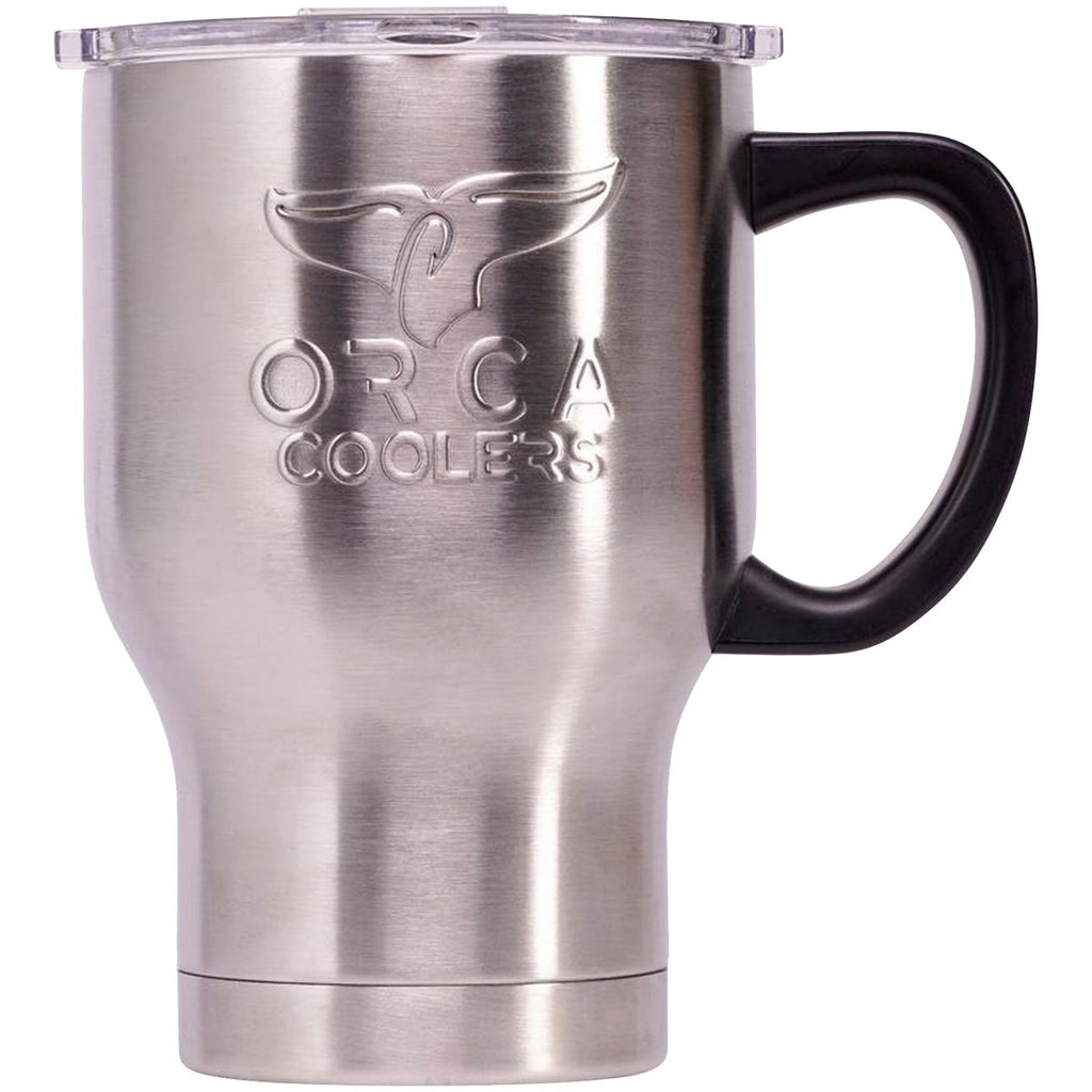 Buy Orca Traveler Series TR24BK Coffee Mug, 24 oz, Whale Tail Flip Lid,  Stainless Steel, Black, Insulated 24 Oz, Black