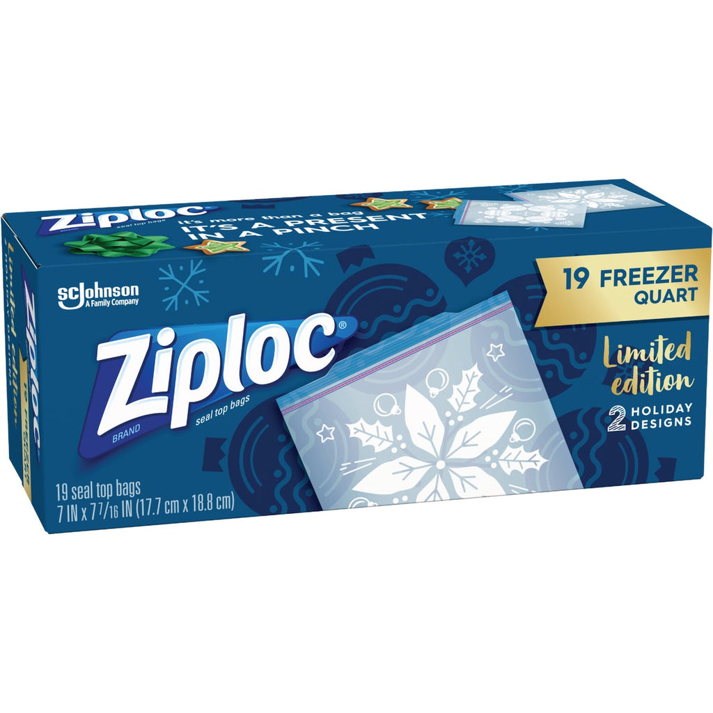 Ziploc® Holiday Freezer Quart Seal Top Bags, 19 ct - Harris Teeter