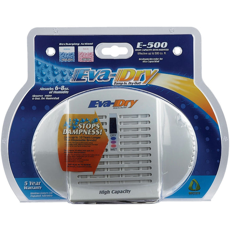 Eva-Dry 500 Cu. Ft. 30 to 60 Days Duration Renewable Mini Dehumidifier