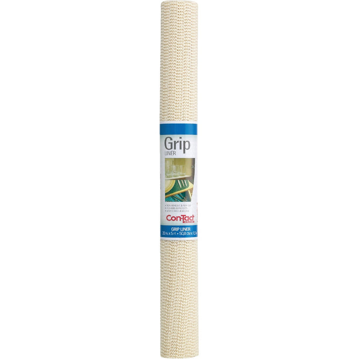 Con-Tact 20 In. x 5 Ft. Almond Beaded Grip Non-Adhesive Shelf Liner