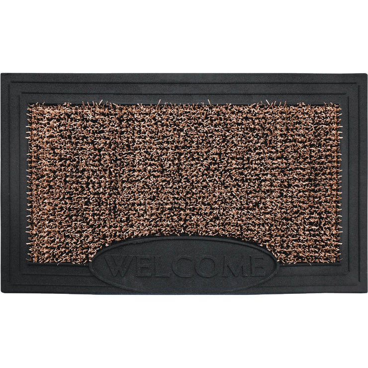 GrassWorx Clean Machine Premium Earth Taupe 18 In. x 30 In. AstroTurf Door Mat
