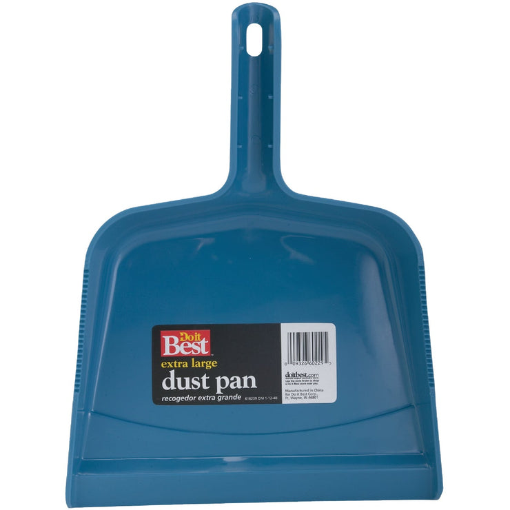 10.5 In. Blue Plastic Extra Large Dust Pan