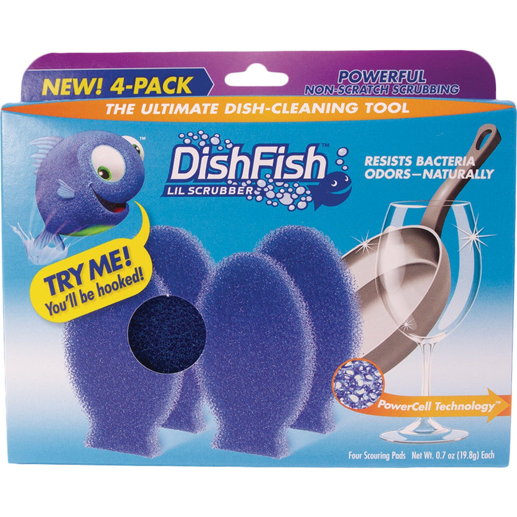 DishFish Dual Dish Scrubber & Sponge (2-Pack) – Hemlock Hardware