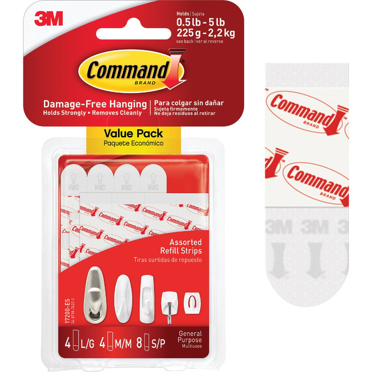 Command White Refill Strip Assortment