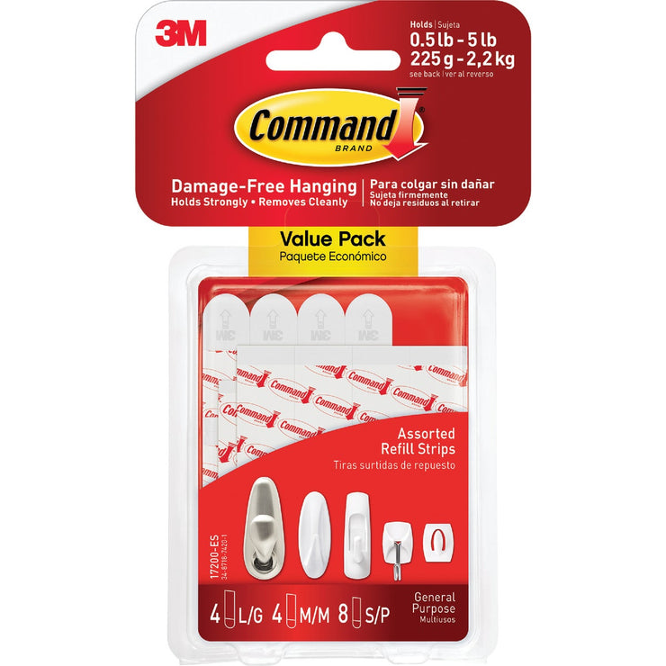 Command White Refill Strip Assortment