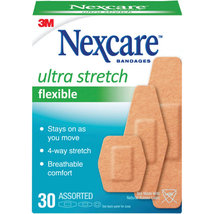 3M Nexcare Ultra Stretch Flex Assorted Bandages, (30 Ct.)