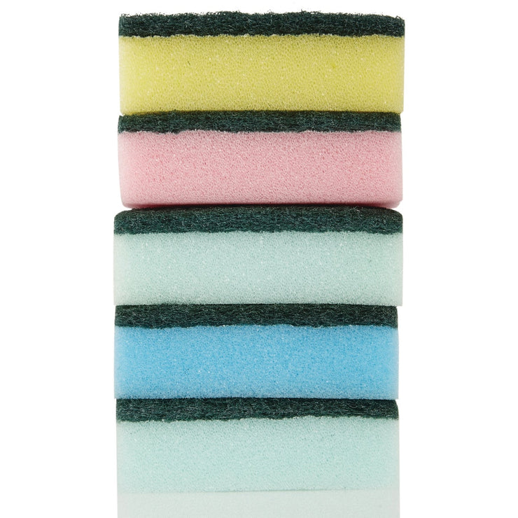 Smart Savers 3.7 In. x 2.36 In. Scrub Sponge (5-Pack)