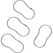 Zenith Zenna Home Chrome Plain Shower Curtain Hook (12 Count)