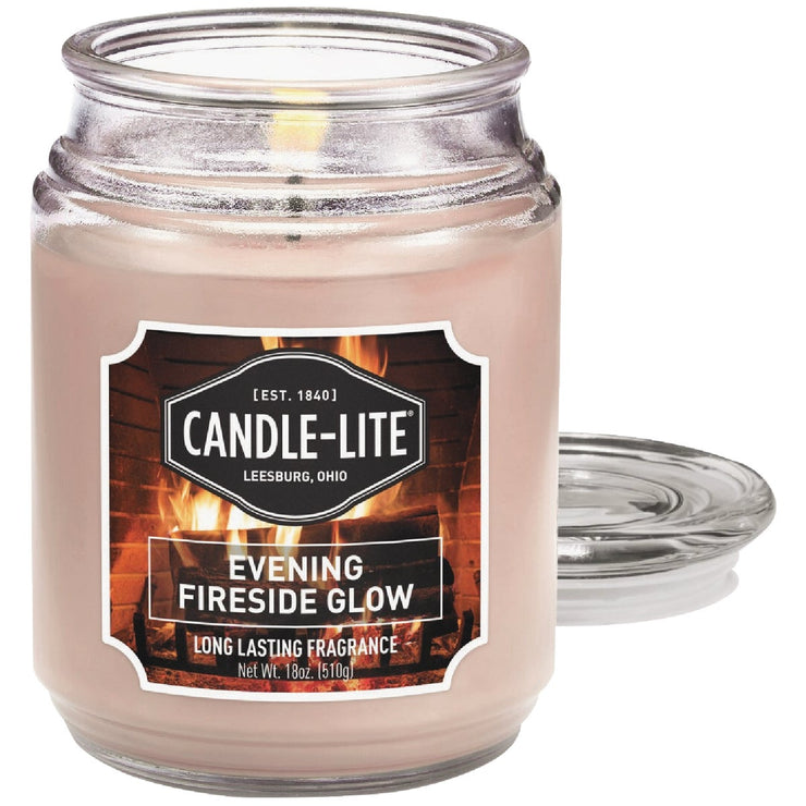 Candle Lite 18 Oz. Everyday Evening Fireside Glow Jar Candle