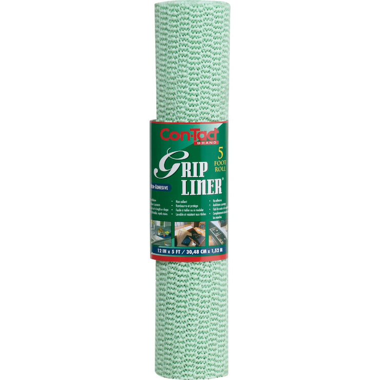 Con-Tact 12 In. x 5 Ft. Sage Beaded Grip Non-Adhesive Shelf Liner