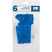 Homz Smart Solutions Polyethylene 8-Coil Steel Spring Assorted Dry Hanger (6-Pack)