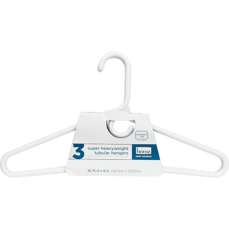 Homz Smart Solutions White Plastic Clothes Hanger with