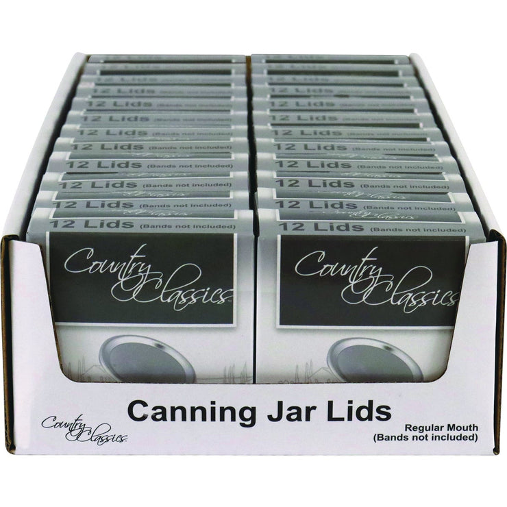 Country Classics Regular Mouth Canning Jar Lids (12-Count)