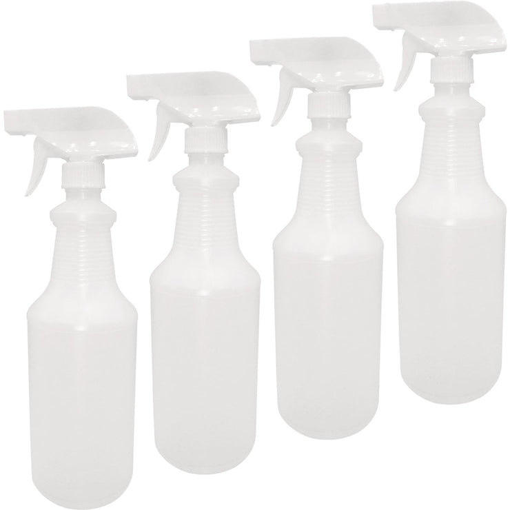 Supplyaid 32 oz. HD Leak-Proof Plastic Spray Bottles (4-Pack)