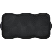 15x30 Black Recycled Plastic Contoured Boot Tray