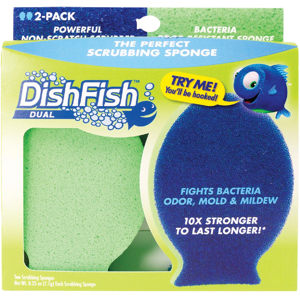 DishFish Non-Scratch Scrubber Sponge For All Purpose 4.5 in. L 1 pk - Ace  Hardware