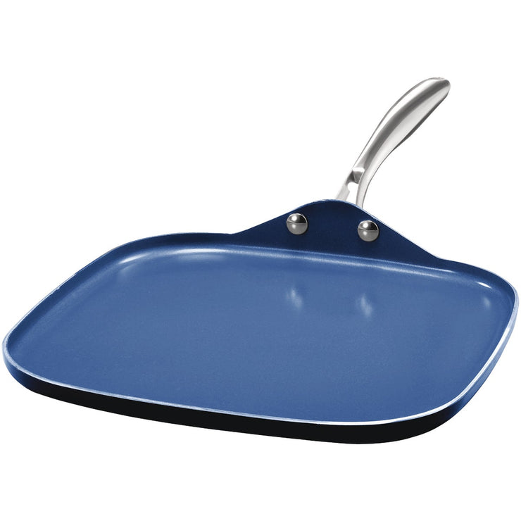 GraniteStone Diamond Blue 10.5 In. Non-Stick Griddle Pan