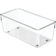 iDesign Linus 4 In. W. x 8 In. L. x 3 In. D. Clear Drawer Organizer Tray