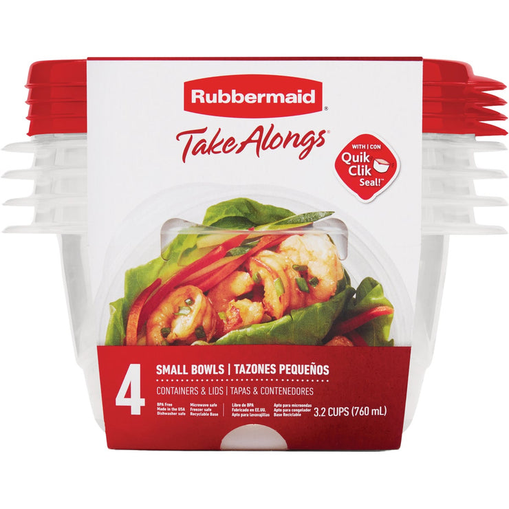 Rubbermaid TakeAlongs 3.5 C. Clear Round Food Storage Container