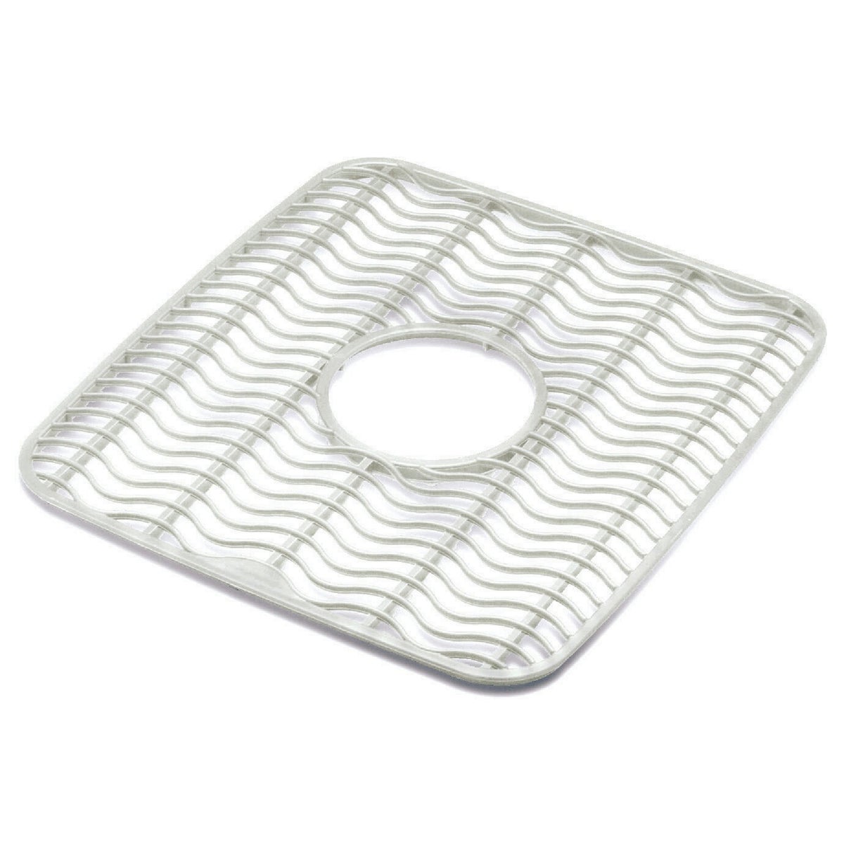 Rubbermaid 12.5-in x 11.5-in Center Drain Rubber Sink Mat at