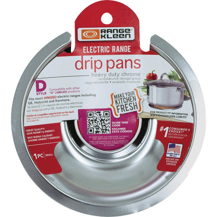 Range Kleen Electric 6" Style D Round Chrome Drip Pan