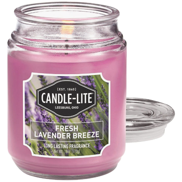 Candle Lite 18 Oz. Everyday Fresh Lavender Breeze Jar Candle