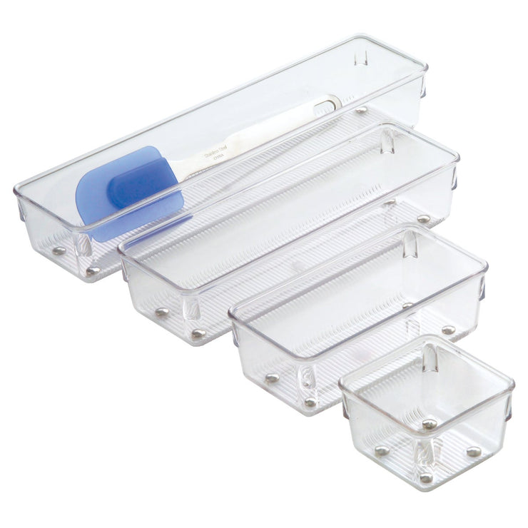 Interdesign Linus 3 In. x 12 In. x 2 In. Clear Drawer Organizer