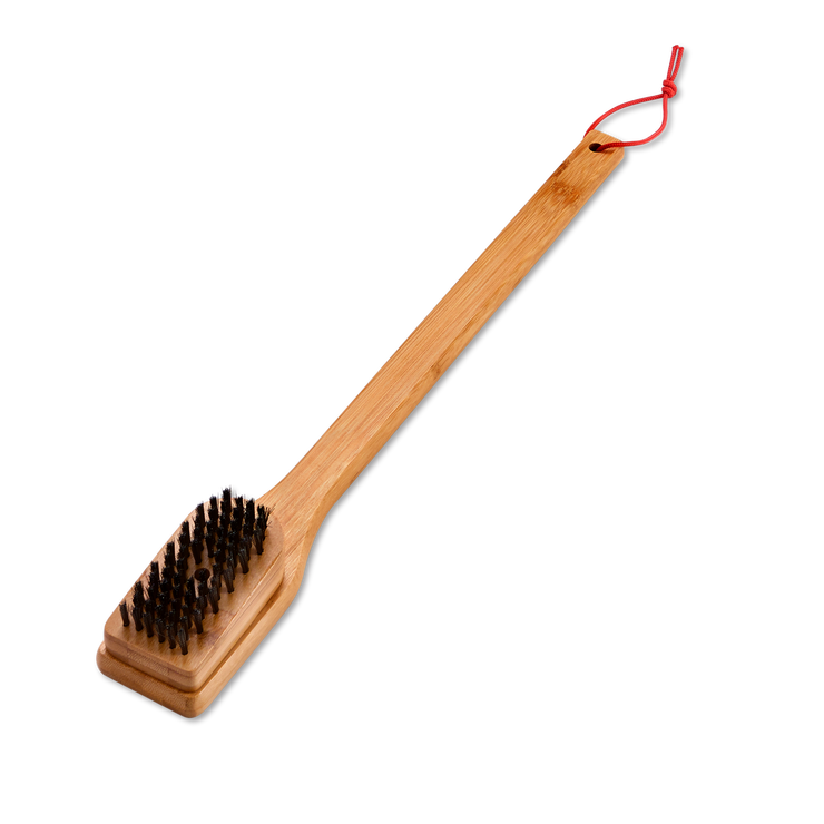 Angled Grill Brush - 18" Bamboo