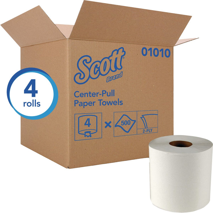 Kimberly Clark Scott Essential Center-Pull Flow Roll Towel (4-Count)