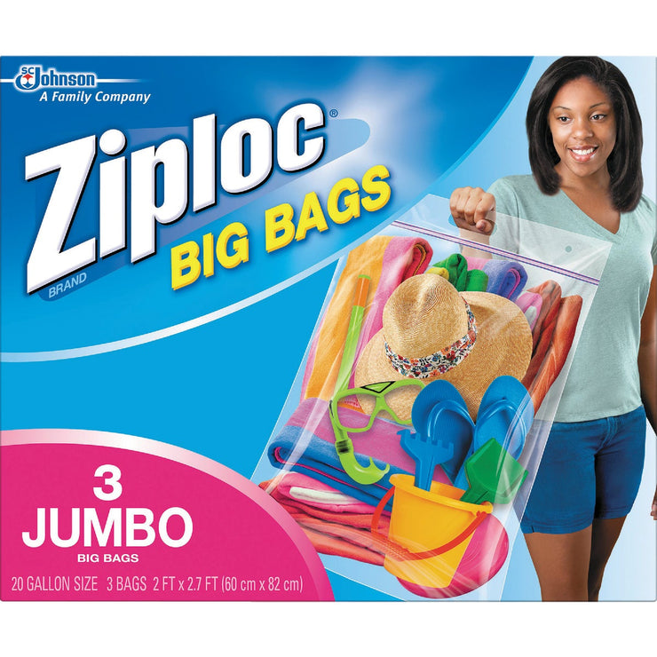 Ziploc Big Bag 20 Gallon XXL Storage Bags, (3-Count) – Hemlock Hardware