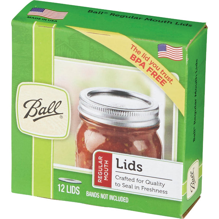 Ball Regular Mouth Dome Canning Lid (12-Count)